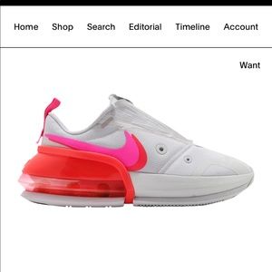 Womens Nike Air Max Up Vast Grey/Pink Blast 7.5